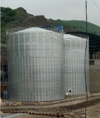 湘潭粮食钢板仓的安装全过程不用热焊接